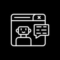 Chatbot-Vektor-Icon-Design vektor