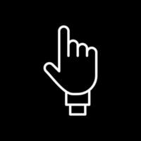 einer Finger Vektor Symbol Design
