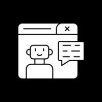 Chatbot-Vektor-Icon-Design vektor