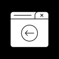 Vektor-Icon-Design zurückgeben vektor