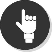 einer Finger Vektor Symbol Design