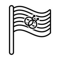 LGtb-Flagge mit sexueller Orientierung vektor