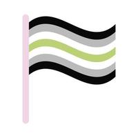 Agender-Stolz-Flagge vektor