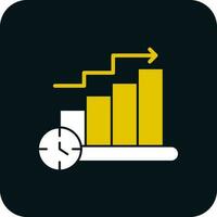 Balkendiagramm-Vektor-Icon-Design vektor