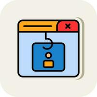 Phishing-Vektor-Icon-Design vektor