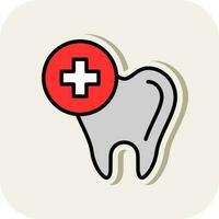 dental vård vektor ikon design
