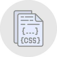 css-Datei-Vektor-Icon-Design vektor