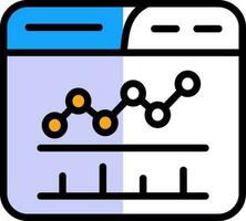 Analytics-Vektor-Icon-Design vektor