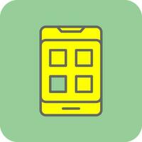 mobil app vektor ikon design