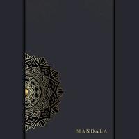 Luxus-Mandala-Musterhintergrund mit goldenem Arabesque-Pro-Vektor vektor