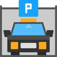 Parkplatz-Vektor-Icon-Design vektor