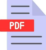 Pdf-Vektor-Icon-Design vektor