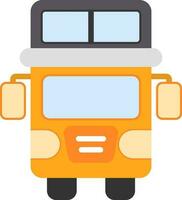 dubbel- däck buss vektor ikon design