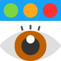 Farbenblindheitstest-Vektor-Icon-Design vektor
