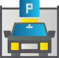 Parkplatz-Vektor-Icon-Design vektor