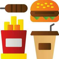 Fastfood-Vektor-Icon-Design vektor