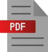 Pdf-Vektor-Icon-Design vektor