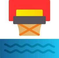 Wasser-Basketball-Vektor-Icon-Design vektor