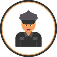 Polizei-Vektor-Icon-Design vektor