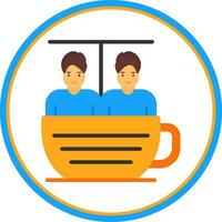 Teetasse Fahrt Vektor Icon Design