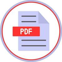 Pdf-Vektor-Icon-Design vektor