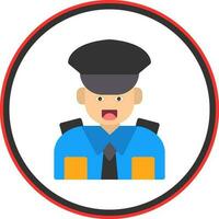 Polizist-Vektor-Icon-Design vektor