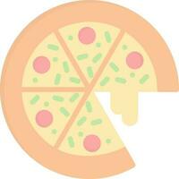 Pizza-Vektor-Icon-Design vektor