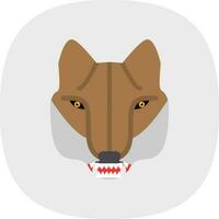 Wolf-Vektor-Icon-Design vektor