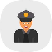 Polizei-Vektor-Icon-Design vektor