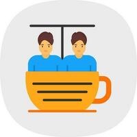 Teetasse Fahrt Vektor Icon Design