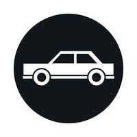 Autolimousine Modelltransportfahrzeugblock und flaches Icon-Design flat vektor