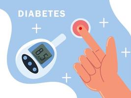 Diabetes-Meter-Test vektor