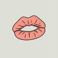 sexy Lippe Symbol. Vektor Illustration.