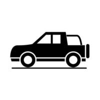 Auto Geländewagen Modell Transport Fahrzeug Silhouette Stil Icon Design silhouette vektor