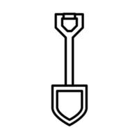 Symbol für die Reparatur von Schaufelwerkzeugen und Baumaschinen vektor
