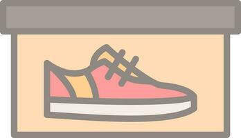 sko låda vektor ikon design