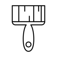 Pinsel Werkzeug Reparatur Wartung und Baumaschinen Symbol Linienstil line vektor