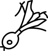 Frühling Zwiebel Vektor Symbol Design