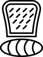 Brot-Vektor-Icon-Design vektor