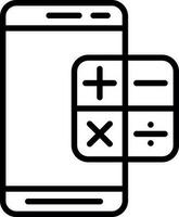 Taschenrechner Vektor Symbol Design