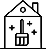 hus rengöring vektor ikon design