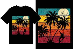 Sommer-Vektor-T-Shirt-Design vektor