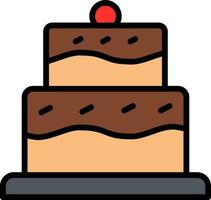 Geburtstag Kuchen Vektor Symbol Design