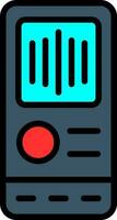 Stimme Recorder Vektor Symbol Design