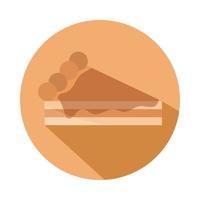 bröd bit kaka meny bageri mat produkt block och platt ikon vektor