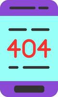404 fel vektor ikon design