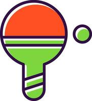 Tabelle Tennis Vektor Symbol Design