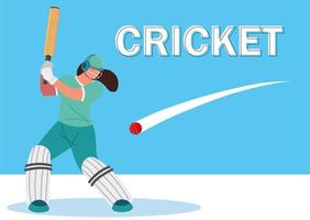 Spieler Cricketsport vektor