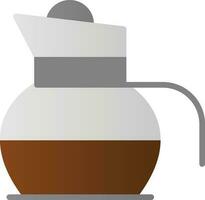 Kaffeekanne-Vektor-Icon-Design vektor