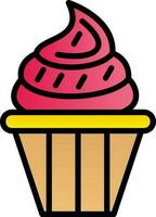 Cupcake-Vektor-Icon-Design vektor